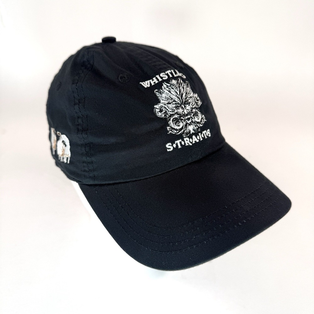 Whistling Straits Golf Course Hat Black Ahead Lightweight Adjustable Cap